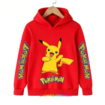 Kawaii Pokemon Hanorac Copii, Haine Fete, Haine De Moda Pentru Copii Haine Baieti Toamna Cald Pikachu Tricou Copii Topuri