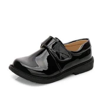 Noi Baieti Pantofi De Piele Stil Britanic Performanța Școlară Copii Petrecere De Nunta Pantofi Alb-Negru Casual Copii Mocasini Pantofi