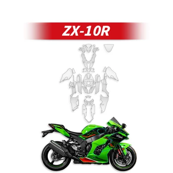 Folosit Pentru KAWASAKI ZX10R Motocicleta Corp Plin Peliculă Transparentă de Protecție Carenaj Kituri De Accesorii pentru Biciclete Protecție Autocolante