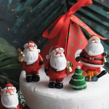 Drăguț Rășină Moș Crăciun Păpușă De Crăciun Figurine Creative Chic Arici Ciuperci Statuie Rafinat Garden Home Decor