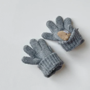 Y1UB Copii Mănuși de Iarnă pentru Fete Baieti Copii din Lână Cald Mănuși Copilul Manusi Tricotate pentru Iarna Activități în aer liber