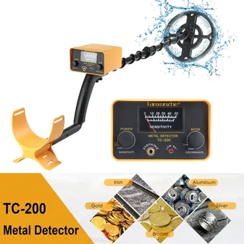 TC-200 Subteran Detector de Metale IP68 rezistent la apa Detector de Aur Reglabile pe Înălțime Vânător de Comori Poziționare Precisă Pointer