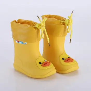 Nou pantofi pentru copii Ploaie Cizme de Iarna pentru Copii Baieti Fete Cizme de Zăpadă de moda pentru Copii pantofi pentru Copii cizme de Cauciuc patru Sezoane Detașabil