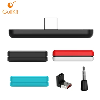 GuliKit NS07 Traseul de Aer Bluetooth Wireless Adaptor Audio USB-C Transmitator cu Microfon pentru Nintend Comutator/Lite PS4, PS5