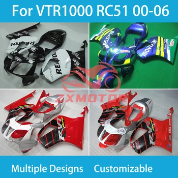 Carenajele pentru Honda VTR 1000 RC51 2000-2006 Plastic ABS Motocicleta Carenajele VTR1000 RC51 00 01 02 03 04 05 06