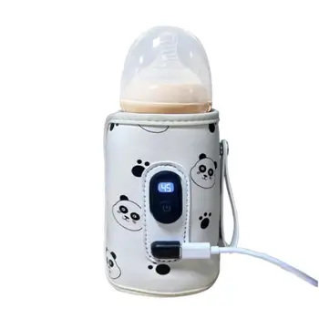 Copilul Sticla de Lapte Cald Cu LCD Display Digital în condiții de Siguranță Blând Sac USB Nursing Sticla de Încălzire Termică Sac de Călătorie în aer liber