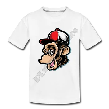 Maimuță Pălărie de Desene animate pentru Copii T-Shirt 3D Peste Tot Imprimate Copii tricouri Baiat Pentru Fata de Animale Amuzante de Vara cu Maneci Scurte 01