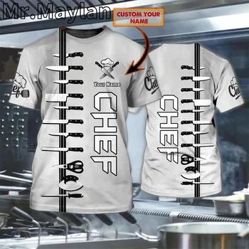 Personalizate Master Chef Gri Tricou 3D Sublimare Master Chef Bărbați/Femei Pentru Gătit Iubitor de Cadou Pentru Bucătar Unisex Tee Topuri-188
