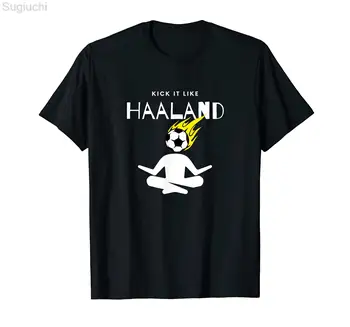 Lovi cu piciorul ca HAALAND Print T-Shirt Pentru Barbati Femei NORVEGIA FANII tricouri Topuri de Bumbac Tees