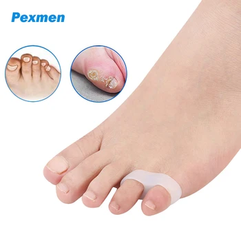 Pexmen 2/4buc Gel Degetul mic Separator Mic de la Picior Distantier pentru Suprapunerea Toe Calusuri Blister Scuti de Dureri de Picioare pentru Copii