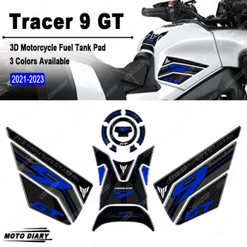 TRACER 9 GT Rezervor de Combustibil Pad Autocolant 3D Protector Decalcomanii Impermeabil Pentru Yamaha TRASOR 9 Trasor 9 GT Tracer9 2021 2022 2023