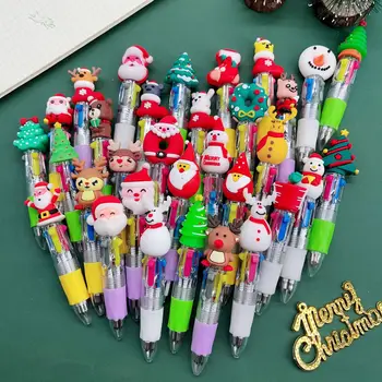 20buc/Lot Kawaii Crăciun Mini Pix Stilou Drăguț desen Animat Mulitcolor Pixuri de Culoare 4 Copii Scoala de Scris, Rechizite, Cadouri