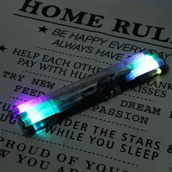 LED Flash de Relief de Stres pentru Copii Cadou Baterie de Jocuri Pix Rotativ Pix cu Gel Spinning Light Pen Triunghi Rândul său, Pen