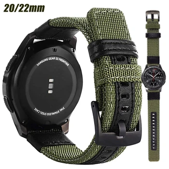 Nylon Sport Curea Pentru Samsung Galaxy Watch 5 Pro/4/clasic/de viteze s3 active Țesute Brățară ceas Huawei gt2 3Pro Curea 20mm 22mm