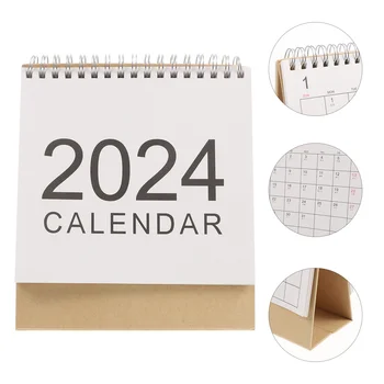 Ziua de Decorare pentru Fete 2024 Calendar de Birou Mini-Birou Aprovizionare Desktop Întoarce Pagina Decorative Flip Munca