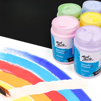 100/300 ml Vopsea Acrilica Macaron Culoare Diy Mari de Sticla pictate manual de protecție Solară rezistent la apa Pictura pe Perete Material Pigment