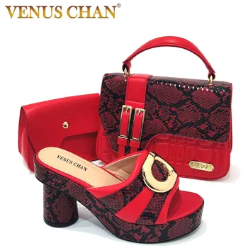 Venus Chan New Sosire italiană Doamnelor Pantofi si Genti de Designer, Pantofi de Femei de Lux, Pantofi și Geantă pentru Petrecere La Femei