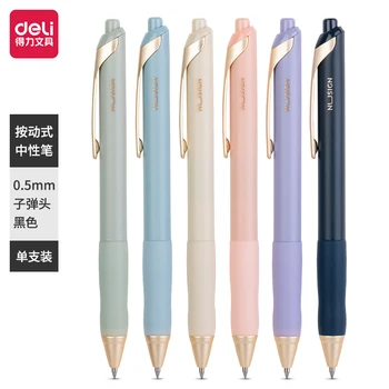 Deli 0,5 mm Semnătura Stilou Cerneală Neagră Pix Gel de Înaltă calitate Pen Elev de Școală Consumabile Rechizite de Birou Papetărie Pentru Scris