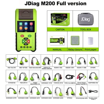 JDiag M200 EFI motocicleta codul de eroare injector detectarea instrument de diagnosticare, întreținere decodor
