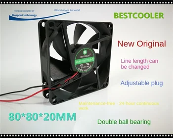Noi Bestcooler 8020 80*80 * 20MM 12V Șasiu Dublu Rulment Ventilator de Răcire