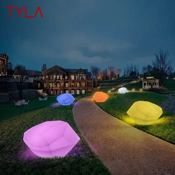 TYLA Moderne 16 Culori Gazon Lumini USB Electric Creative 3D Piatră Albă Cu Control de la Distanță IP65 Decor pentru Gradina Parcare