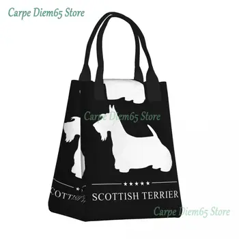 Scottish Terrier Masa De Prânz Sac Impermeabil Scottie Dog Cooler Izolate Termic Bento Box Pentru Femei, Copii Travel Food Tote Pungi