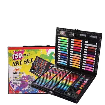 150 Bucata Set de Papetărie, Acuarelă, Creion, Pix Colorat, Pictura, Pastel, Creion de Culoare, de Desen pentru Copii Instrument