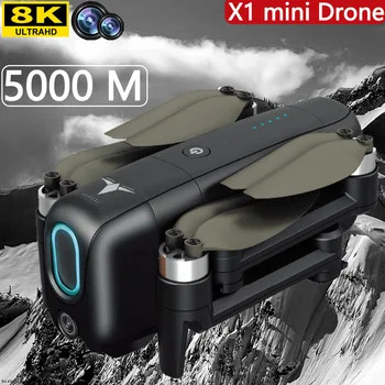 X1 8K drona cu camera GPS Portabil mini patru axe Drone Automate de evitare a obstacolelor de control de la distanță drone drone Profesionale
