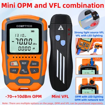 Mini Optical Power Meter și Visual fault Locator FTTH Fibre Tester Trusa de scule (Opțional) OPM(-70~+10dBm)&VFL(1/10/20/30/50mw)