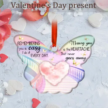 Valentine ' s Comemorative Listarea Zi Pandantive Dragoste Binecuvântare Decor Decor Acasă Cristal de Gheață Garland