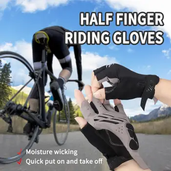 Ciclism sport de Curse mănușă de Soare și mănuși de protecție în aer liber, jumătate-deget non-alunecare rezistent la șocuri de fitness de Echitatie de conducere tactică mănuși