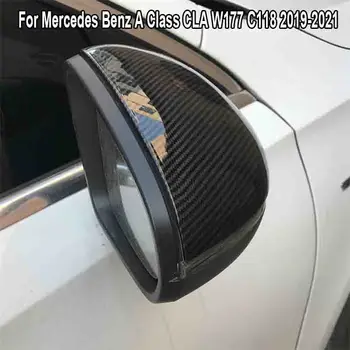 2PC LHD Carbon Uite Auto Retrovizoare Oglinda Laterala Acoperire Autocolant Capac de Usi Tapiterie Pentru Mercedes Benz Clasa CLA W177 C118 2019-2021