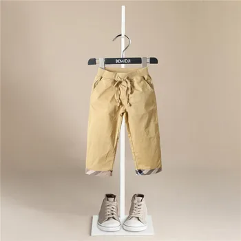 Pantaloni pentru Băiat Bleumarin KhakiBoy Pantaloni Carouri Stil Casual Pantalonii de Băiat Copii de Primavara Toamna Adolescenți Loose Pant Haine 1-7yrs